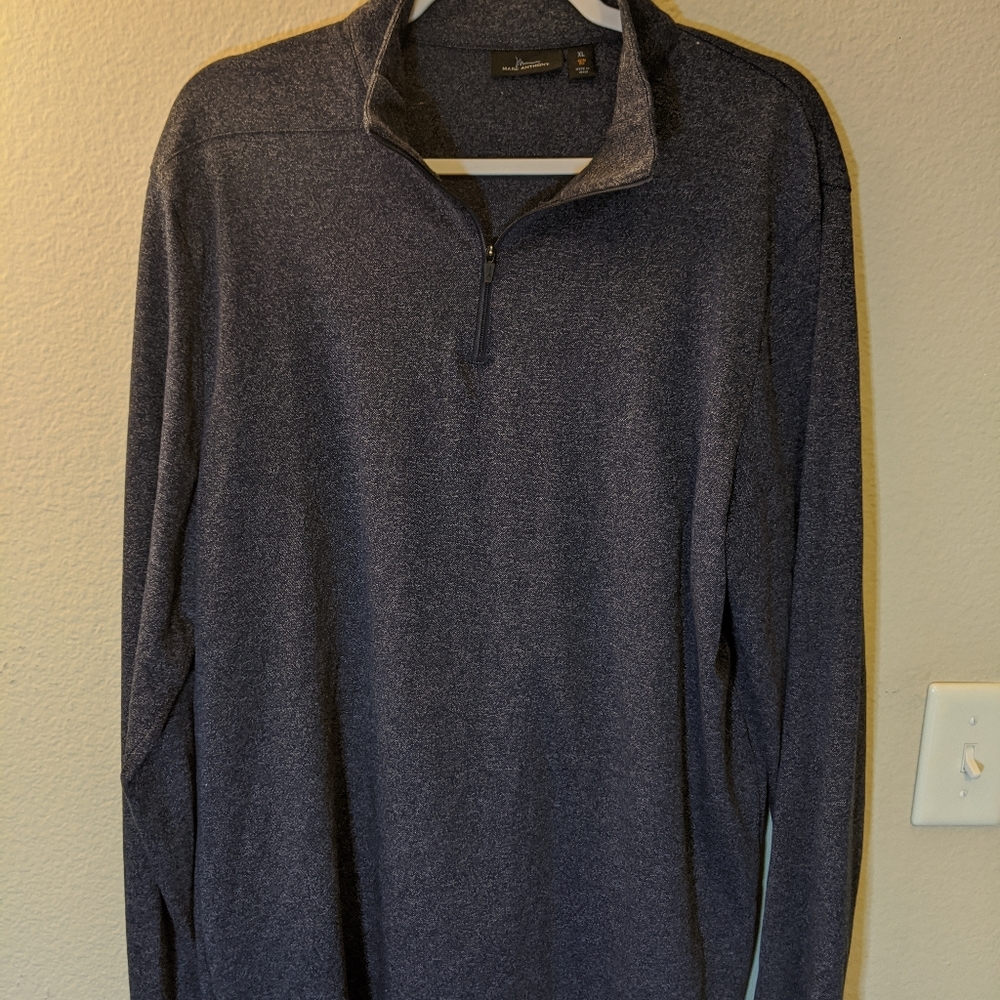 Marc Anthony Slim Fit 1/4 zip pull over sweater